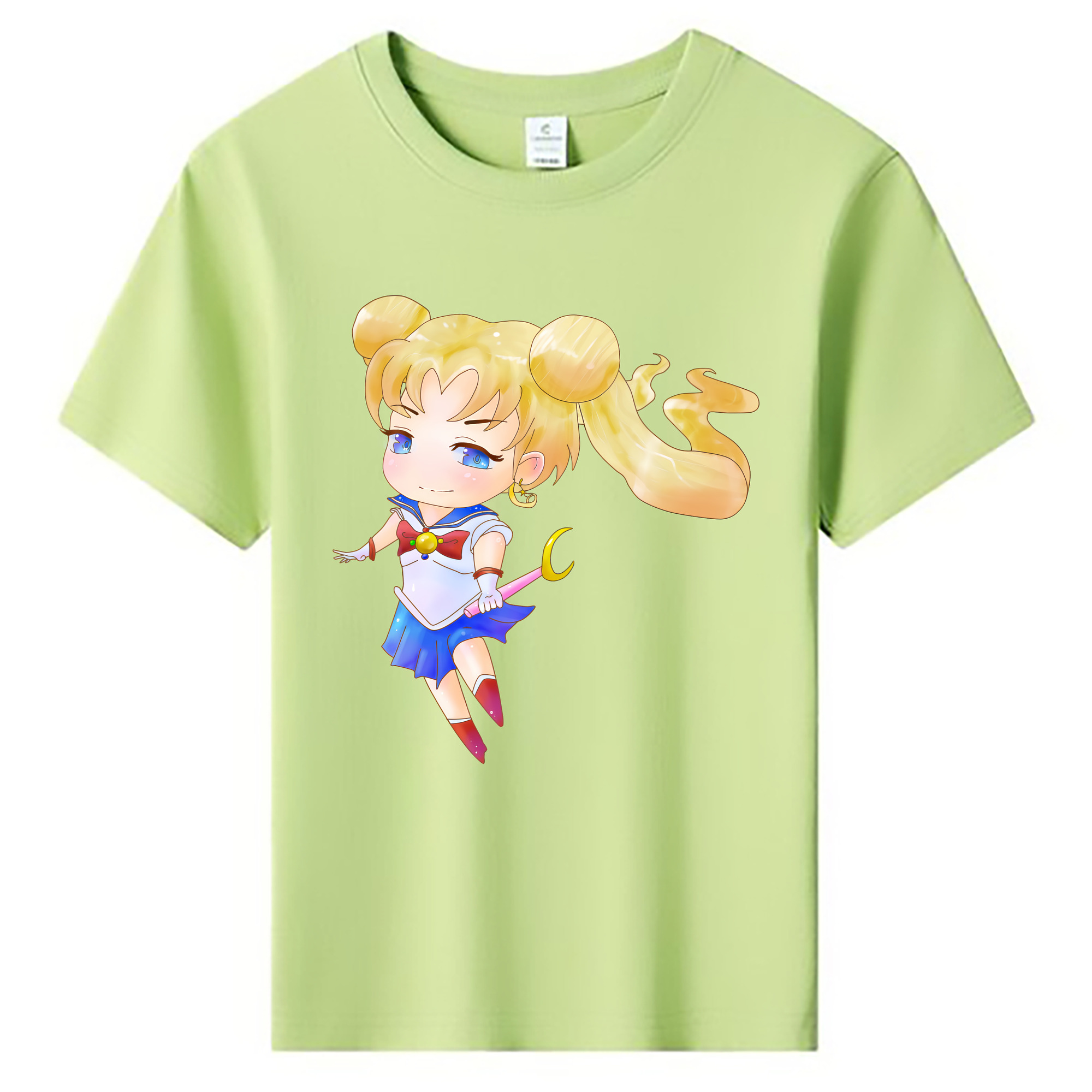 （画像用） 美少女戦士セーラームーン 愛野 美奈子 あいの みなこ Sailor Moon Aino Minako 綿100％キッズTシャツ（フロントプリント）